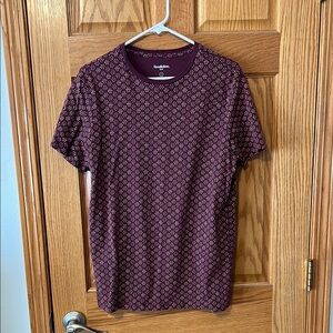 Goodfellow & Co Men's Maroon Patterned Shirt